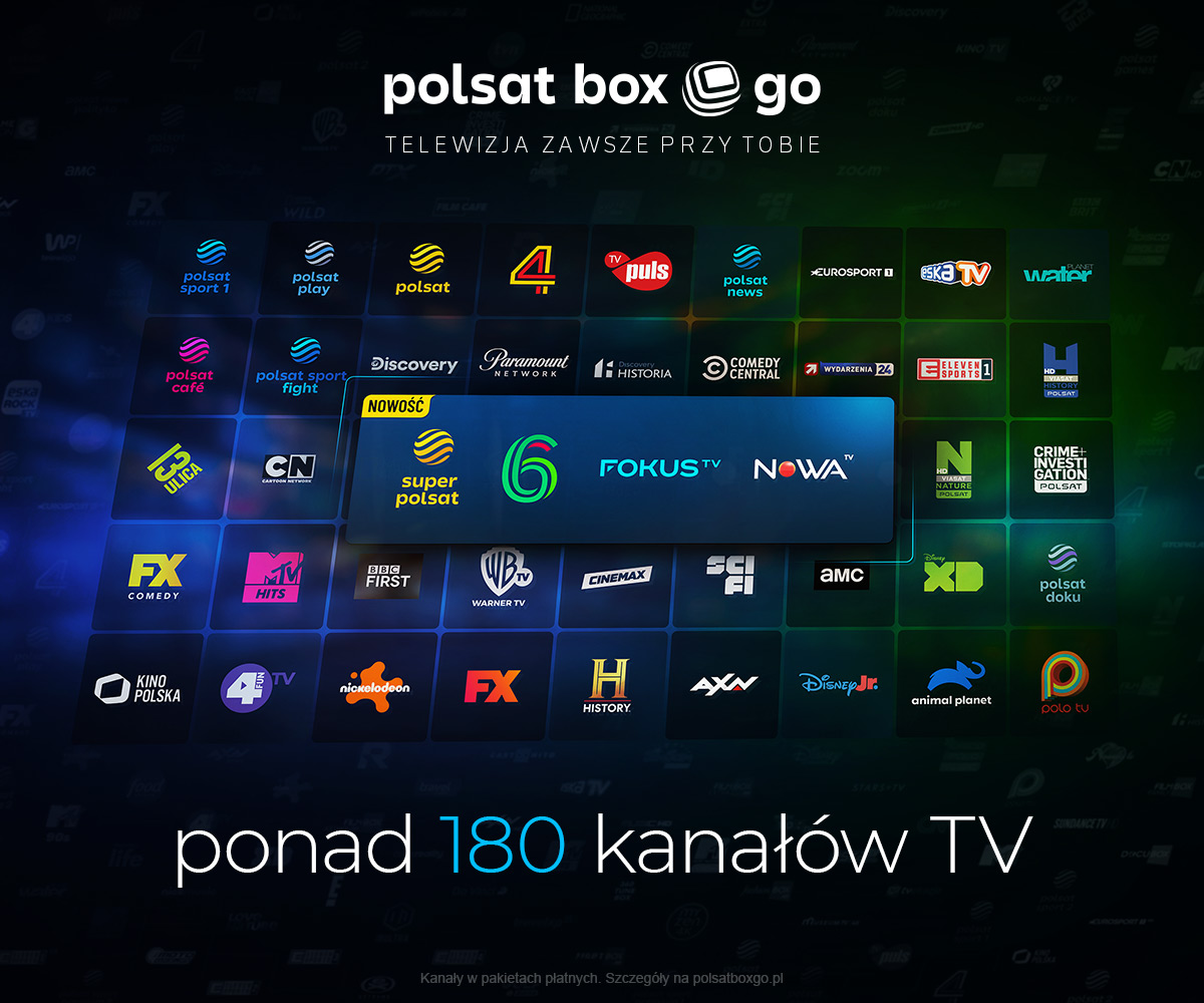 Polsat Box Go rozszerza ofertę o 4 popularne stacje. W serwisie jest już ponad 180 kanałów