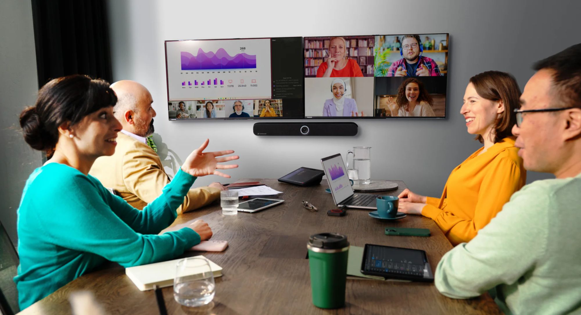 Barco zacieśnia współpracę z gigantami AV. Sennheiser, Logitech i Huddly w ekosystemie ClickShare