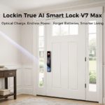Zdjęcie okładkowe wpisu: Lockin V7 Max. Smart lock zasilany… światłem z&nbsp;drugiego końca korytarza. Nigdy nie&nbsp;wymienisz w&nbsp;nim baterii