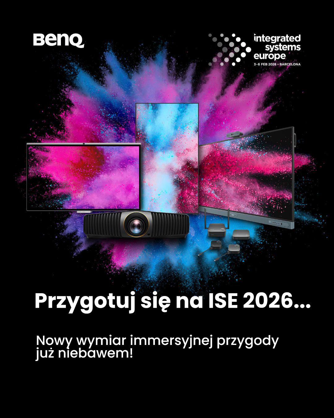 Cyfrowe graffiti i monitory z certyfikatem skóry. BenQ na ISE 2026 stawia na kolor i Androida 15