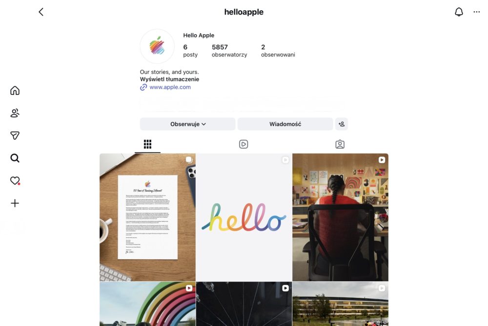 Zdjęcie okładkowe do wpis Apple uruchamia nowe konto na&nbsp;Instagramie – @helloapple