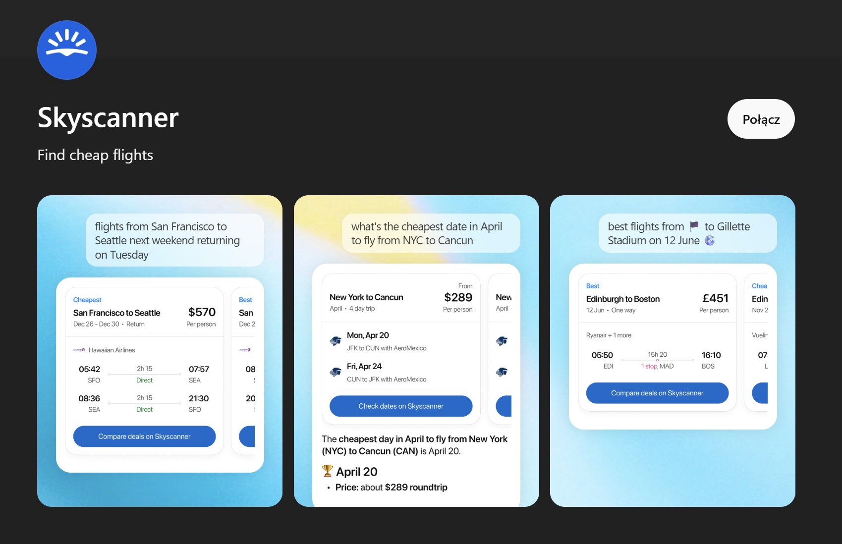 Zdjęcie okładkowe wpisu Szukanie tanich lotów staje się jeszcze prostsze. Skyscanner łączy siły z&nbsp;ChatGPT