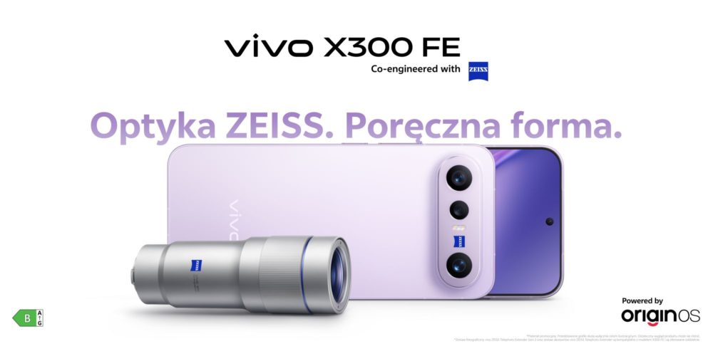 Zdjęcie okładkowe do wpis Mały, ale&nbsp;z&nbsp;potężną baterią i&nbsp;optyką ZEISS. vivo X300 FE&nbsp;wjeżdża do&nbsp;polskich sklepów