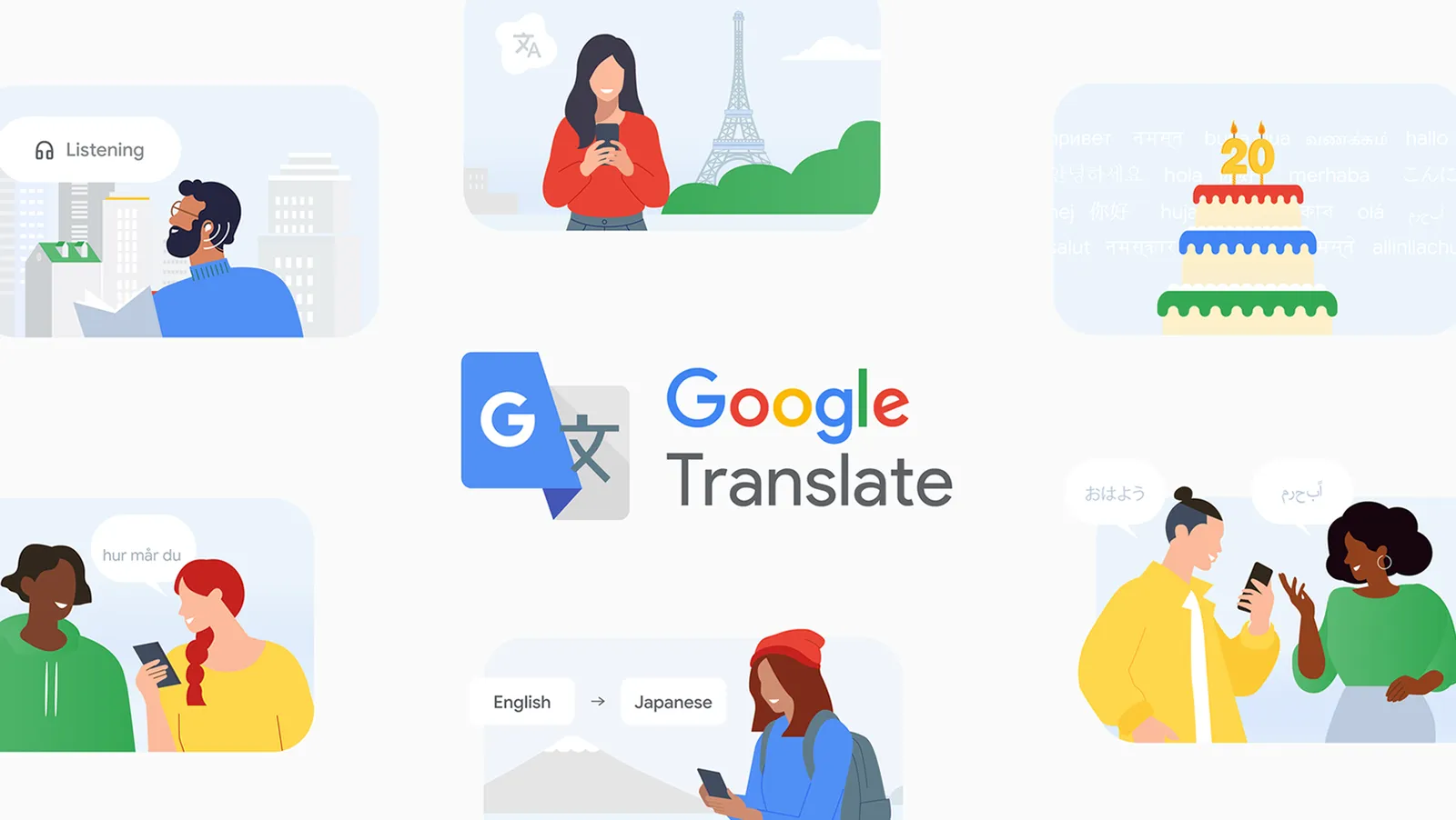 Zdjęcie okładkowe wpisu Z&nbsp;darmowego słownika w&nbsp;trenera wymowy. Tłumacz Google kończy 20 lat i&nbsp;zyskuje rewelacyjną funkcję