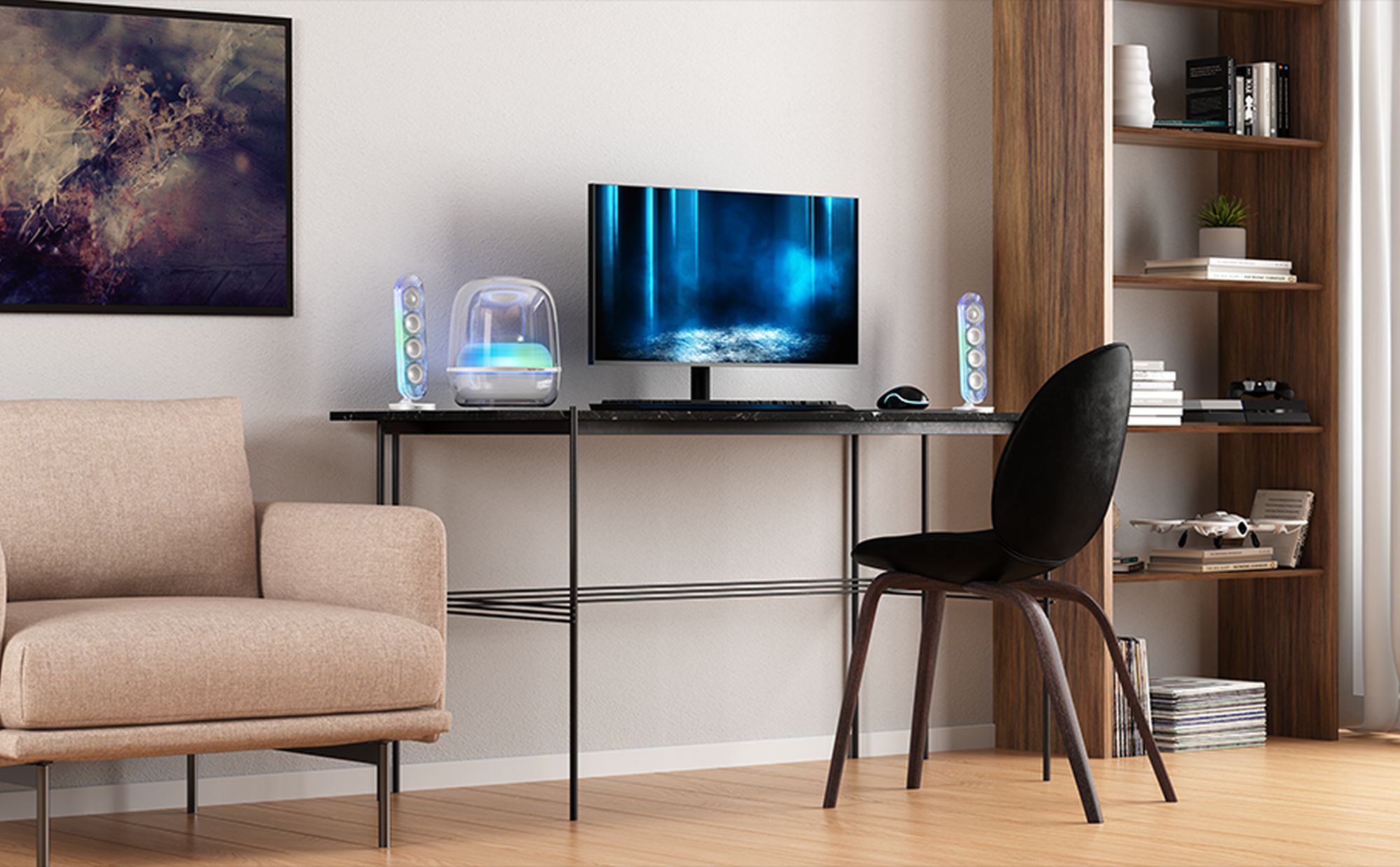 Zdjęcie okładkowe wpisu Przezroczysta legenda powraca ze&nbsp;streamingiem. Harman Kardon SoundSticks 5 Wi-Fi oficjalnie