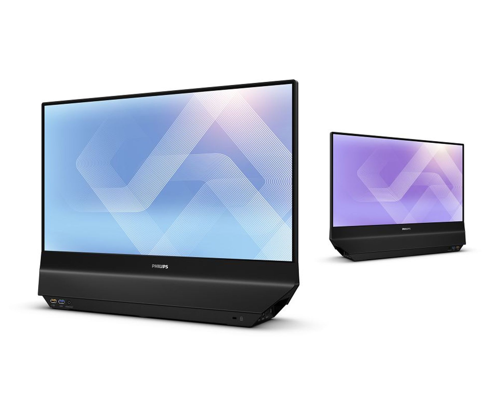 Zdjęcie okładkowe wpisu Philips prezentuje model 24B2D5300. Pierwszy dwustronny monitor na&nbsp;rynku