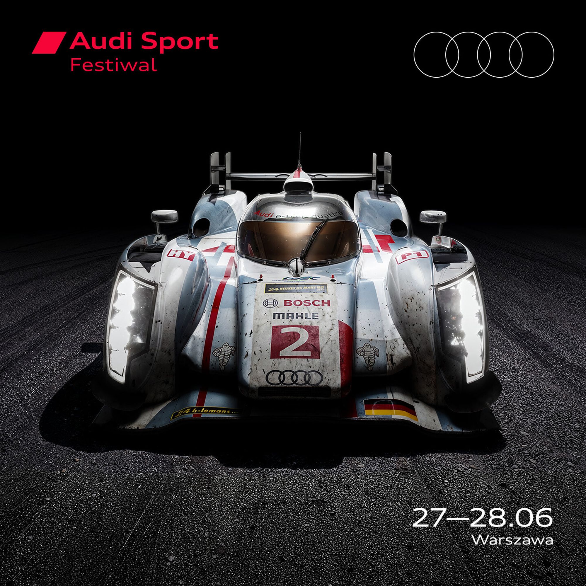 Formuła 1, potwory z Le Mans i legendy rajdów w Warszawie. Audi organizuje bezkompromisowy festiwal