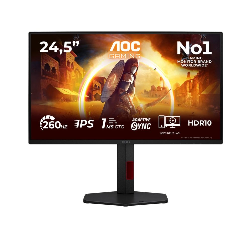 Zdjęcie okładkowe do wpis Turniejowy monitor nie&nbsp;musi rujnować portfela. AOC prezentuje model 25G4ZR z&nbsp;odświeżaniem 260 Hz