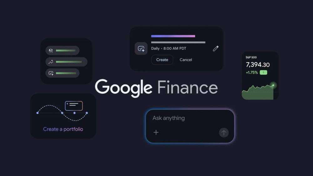 Zdjęcie okładkowe do wpis Aplikacja Google Finance prześwietli twój&nbsp;portfel za&nbsp;pomocą AI