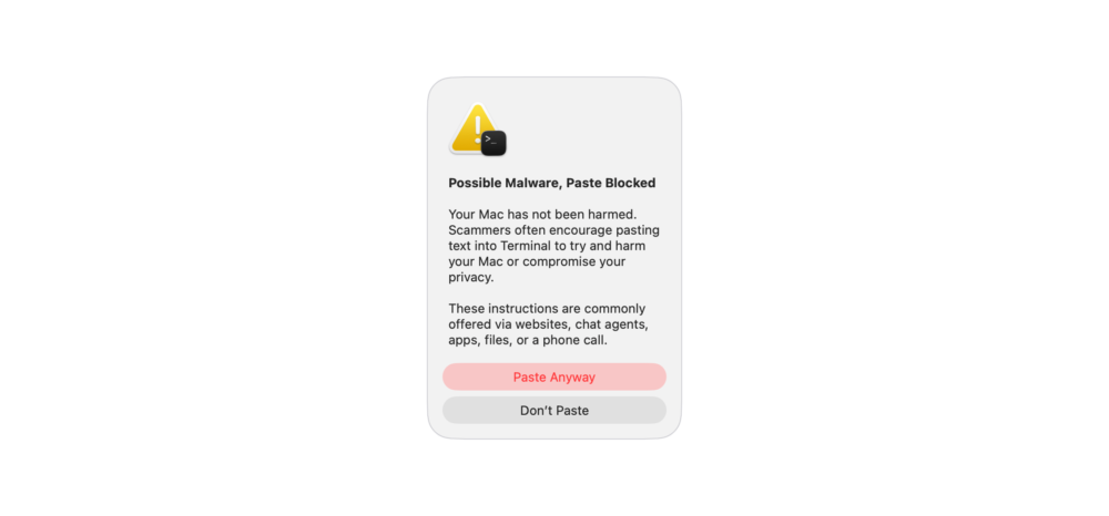 Zdjęcie okładkowe do wpis macOS blokuje wklejanie poleceń w&nbsp;Terminalu