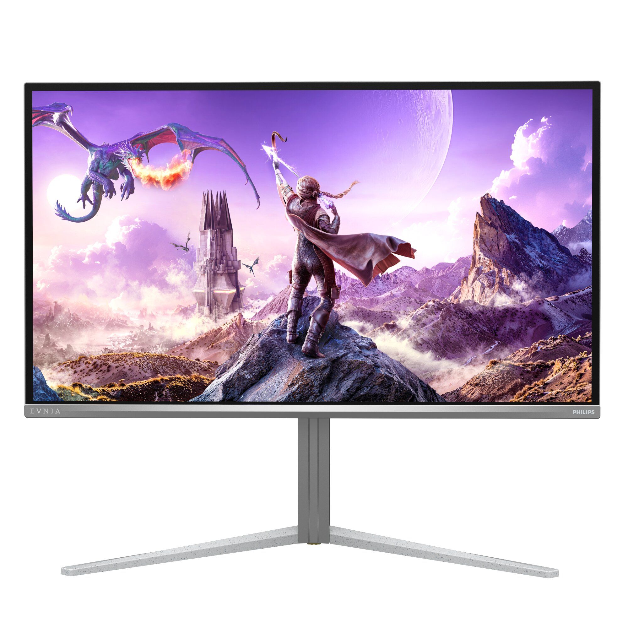 Ekran QD-OLED 4K, podświetlenie AI i hub dla smart home. Philips Evnia 32M2N6901A stawia na wszechstronność