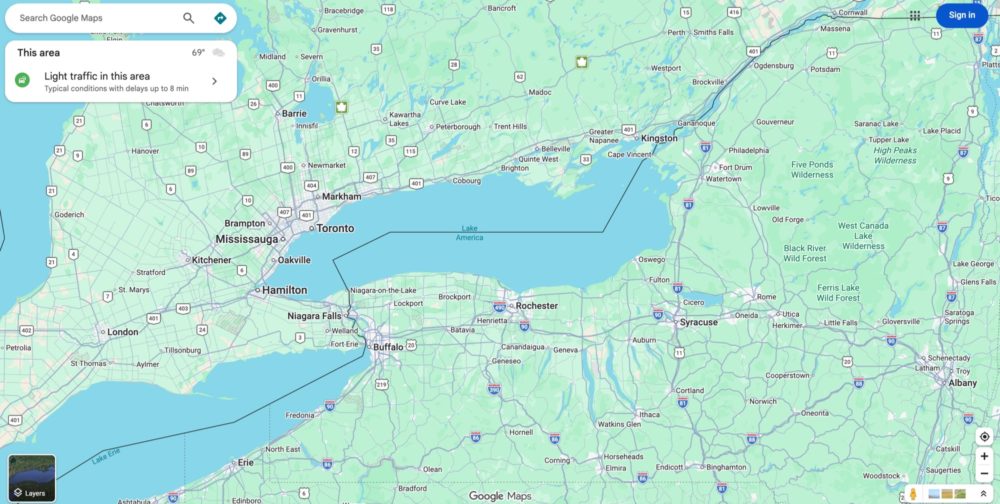 Zdjęcie okładkowe do wpis Google Maps już pokazuje „Lake America” w&nbsp;USA —&nbsp;Apple Maps bez&nbsp;zmian