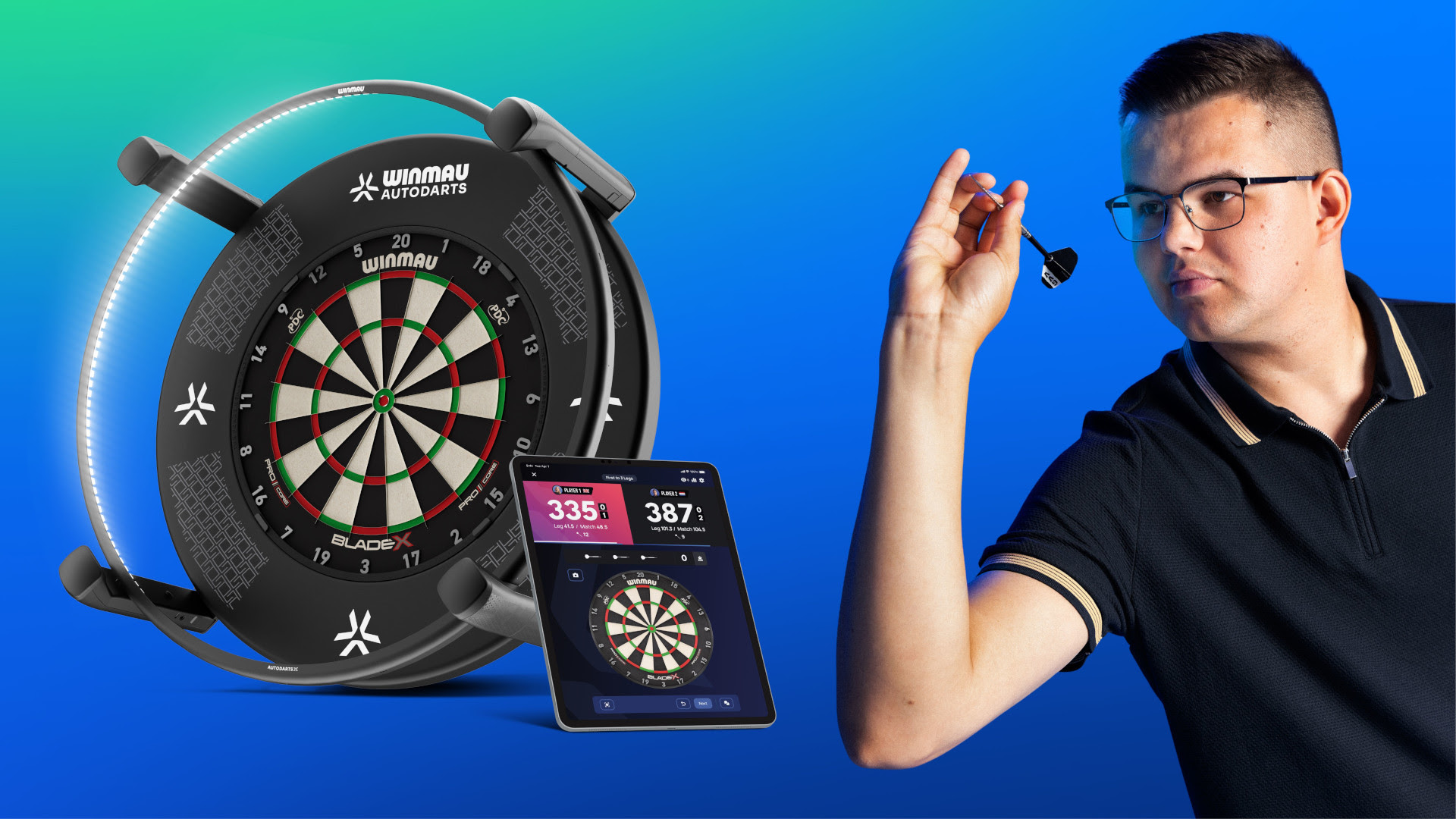 Zdjęcie okładkowe wpisu Żegnajcie kłótnie przy tarczy. Winmau i&nbsp;sztuczna inteligencja zmieniają zasady gry w&nbsp;darta