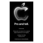 Zdjęcie okładkowe wpisu: Apple zapowiada „Pro and tell” na&nbsp;28 października