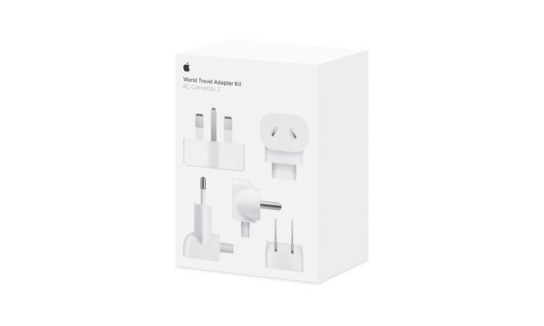 Zdjęcie okładkowe wpisu Apple wprowadza nowe zasilacze do Maków z „AC Connector 2” i przywraca World Travel Adapter Kit